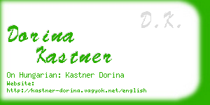 dorina kastner business card